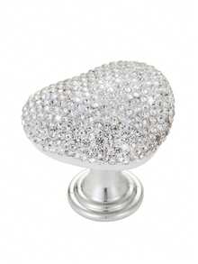 1pc Heart-Shaped Toilet Flush Button, Embedded With Diamonds, Easy-Press Design - For Toilet Flushing/Activation - Modern Bathroom/Shower Control Upgrade, Durable & Hygienic, Home Or Commercial Use - Complements Contemporary Bathroom Decor - Multicolor - View 12