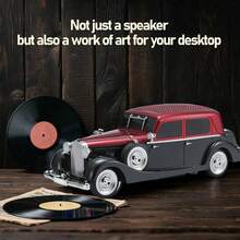 Dazone Dual 2-In Portable Bluetooth Party Speaker, Wireless Vintage 1934s Style Car Model Bluetooth Speaker, Portable Wireless Audio With TWS, USB/TF/FM/AUX, TYPE-C Charging For Camping, Home Decor & Parties - View 4