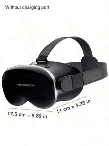 Universal 3D 4K Ultra HD VR Headset Battery-Free Anti-Blue Light Eye Protection VR Glasses, Lightweight Ergonomic Adjustable Portable VR Goggles For IPhone Android Phones, Immersive Home Theater Gaming Virtual Reality Headset Comfortable Sturdy VR Accessories - View 3