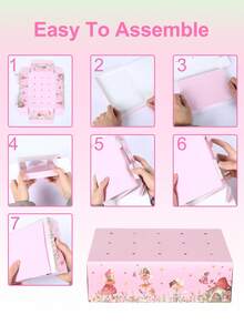 1个花仙子图案棒棒糖展示架，花仙子派对蛋糕棒棒糖展示架，15孔可重复使用糖果收纳盒，糖果吧，生日派对礼品包装用品，婚礼礼品包装装饰盒，婴儿派对纸质棒棒糖架，花仙子派对回礼盒，花仙子生日派对装饰，生日派对用品，生日礼物，派对礼品 - 小花仙 - 查看 11