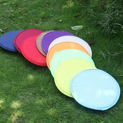5pcs Random Color Portable Seat Cushions - , Easy-To-Clean Polyester, 12-Inch Round, Colorful Home Stool Pads, Colorful Outdoor Camping Mats, Indoor/Outdoor Reusable Colored Cushions
