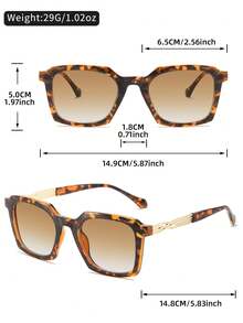 ZOVUJUMY Personalized Metal Twisted Temples Sunglasses, Unisex Outdoor Vacation Street Photography Travel Party Sun Glasses, Versatile Couple Sunglasses Holiday Gift - Multicolor - View 5