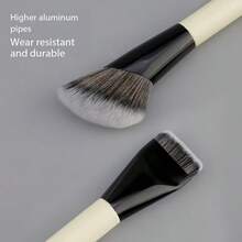 1支双头粉色粉底刷，多功能化妆刷，遮瑕刷，专业美妆工具 - 黃色 - 查看 7