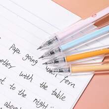 4支/盒 中性笔，许愿熊旋转笔，可爱韩式学生文具多功能简约考试书写笔 - 中性筆 - 查看 3