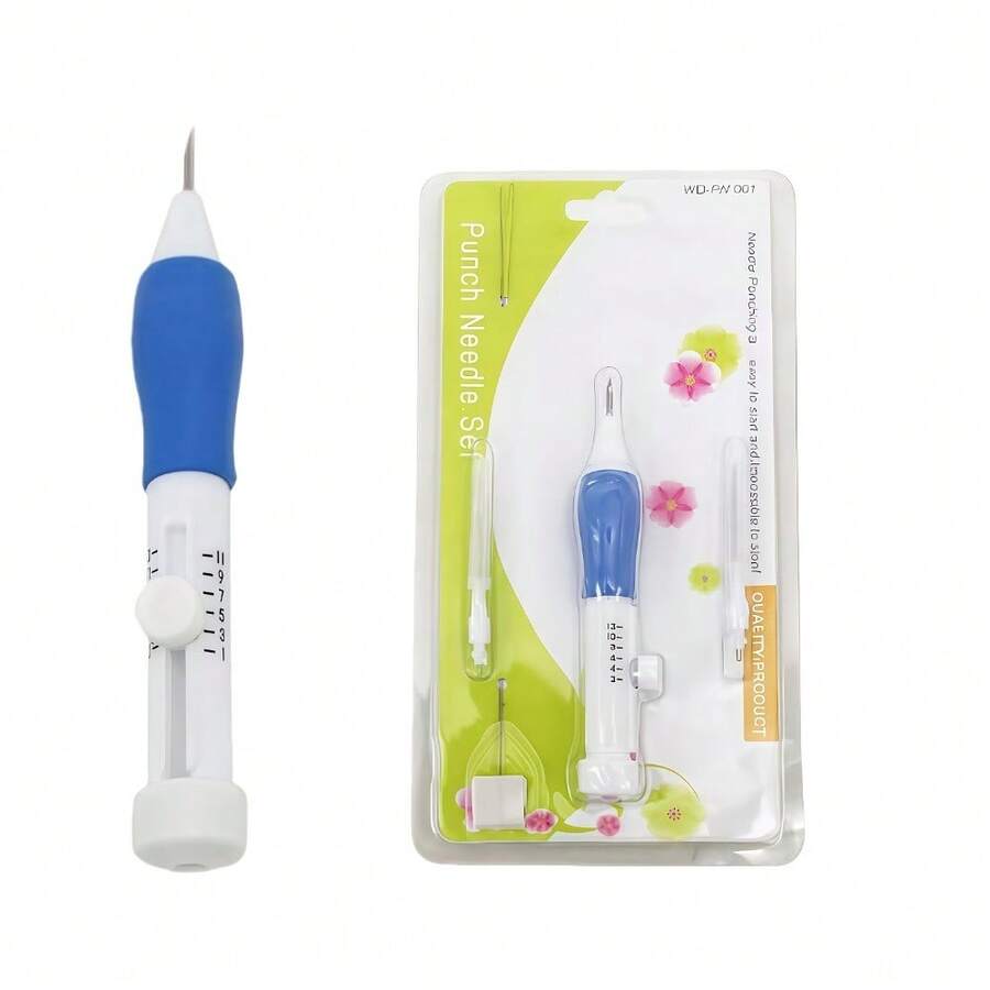 Bộ dụng cụ thêu chữ thập DIY bao gồm kim thêu, bút đan bỏ túi, dụng cụ may vá, kim đục lỗ, bút thêu ma thuật, dụng cụ đan may DIY, giấy in mẫu, vải thêu, chỉ, kim và hướng dẫn sử dụng. - Thẻ - Xem 1