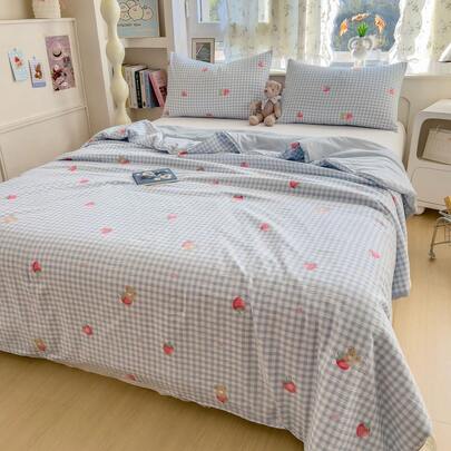 Lightweight Summer Quilt, Breathable Summer Blanket For Home Use, Single/Double, Suitable For Camping And Hiking, One Thin Quilt, Without Pillow Case And Inner Core, Back To School Season