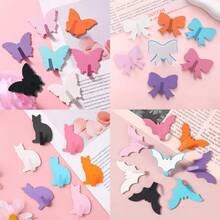 Pink Butterfly Wall Hooks, No Drilling Needed, Ideal For Girls' Room Decor, Minimalist Style. Perfect For Hanging Keychains, Coats, Towels, Hats, Jewelry, Umbrellas, Etc. Suitable For Living Room, Bedroom, Office. Great Gift For Birthday, Graduation. - Pink - View 6