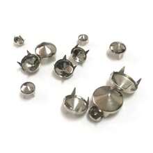 50/100pcs/Pack 3-10mm 4 Claw Cone Spike Rivets Studs Spots Nailhead Punk Rock DIY Leather Craft For Clothing Bag Shoes Parts Decoration - A - View 9