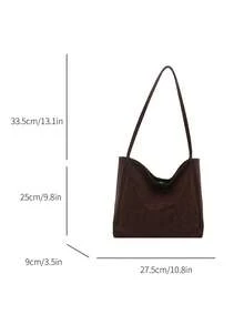 2025 Autumn/Winter New Arrival Large Capacity Fashion Versatile Commuter Shoulder Bag, Retro Leopard Print Tote Bag For Women - Coffee Brown - View 5