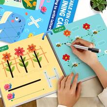 A Set Of Brain Training Exercises For Lines, Numbers, And Letters With Fine Motor Control Practice Sheets-Richly Illustrated Pages-A Comprehensive Guide For Pencil Control And Drawing Education | Learn Handwriting Techniques, Erasable Children's Writing Stickers, Back-To-School Gifts, Birthday Presents, And 11 Additional Holiday Items (Includes 1 Eraser And 2 Pencils), Designed To Enhance Focus And Cognitive Abilities - Multicolor - View 3