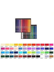 高级48色油画彩色铅笔，艺术素描铅笔，专为艺术院校学生、绘画、素描、手绘、着色笔设计 - 48colors set - 查看 7