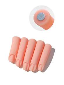Silicone Magnetic Nail Practice Finger Model Tray Manicure Tool Set - Suitable For Home And Nail Salon - Multicolor - View 10