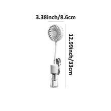 新款雾化夹扇，便携式USB充电迷你手持式降温雾扇，多角度可调，夏季世界杯降温神器 - A - 查看 3