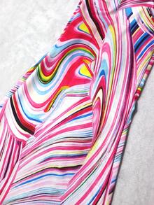 Summer Tie-Dye Halter Jumpsuit For Women, Flared Pants, Tie Front Cut-Out, Enterizos De Mujer Elegantes, Monos De Mujer, Casual Weekend & Party Outfit - 彩色 - 查看 8