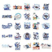 Disney 50 miếng dán Stitch sáng tạo, chống thấm nước, hình hoạt hình, thích hợp dán lên bình nước, máy tính xách tay, cản xe, điện thoại, máy tính để bàn, tường, ván trượt, đàn guitar, tủ lạnh, máy tính bảng, sổ lưu niệm, ốp điện thoại, trang trí nhà cửa, tiệc sinh nhật, ngày lễ và các dịp quà tặng khác. - 50pcs - Xem 8