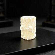 Multi-Functional Makeup Brush Holder, Minimalist White Silk Desktop Organizer, Space-Saving And Neat Appearance - View 4