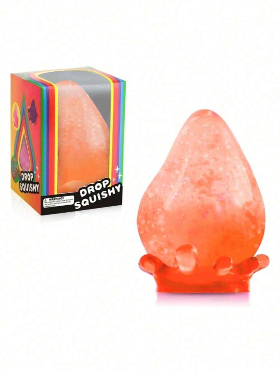 Juguete apretable Nee Doh Dreamy Water Drop Swirl Cube, pelota de estrés que se expande lentamente con sabor a malta, juguete antiestrés para aliviar la ansiedad - Naranja - Ver 1