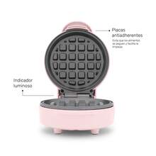 Taurus Lucky Mini Waffle Maker 13cm For Belgian Waffles | Non-Stick, Compact And Easy To Use - US A Type Plug(110-127V) - View 6