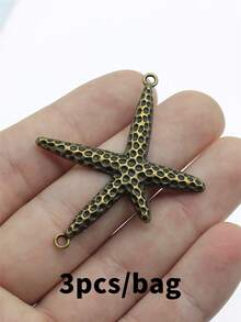 3pcs 40x33mm Starfish Connector Charms For DIY Bracelet Making Necklace Making Jewelry Making Handmade Craft Findings - Starfish Connector - View 7
