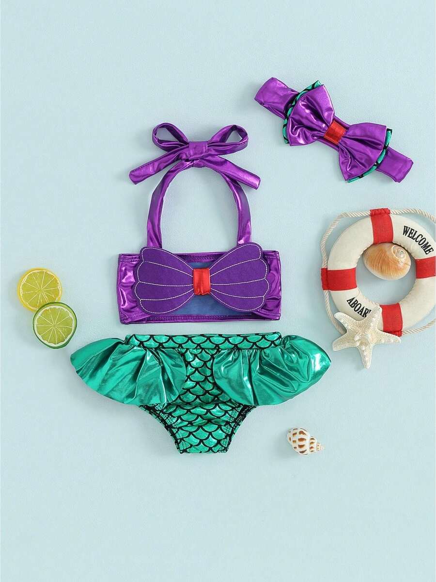 Baby Girls Beachwear - Green - View 1