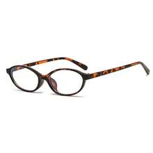 一副女士时尚椭圆形眼镜 - 复古透明设计，完美展现学院风范，视野清晰 - 彩色 - 查看 9