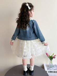 Tween Girls Dresses - Apricot Dress - View 12