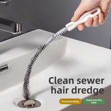 1/5pcs Drain Cleaner, Hair Removal Tool, Suitable For Shower, Kitchen Sink, Bathtub, Essential Bathroom Tool, Easy To Use, Durable, Rust-Resistant - Pipe Cleaner - View 11