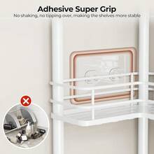 4 Tier Floor Standing Corner Shower Caddy Organizer With Toothbrush Holder, Large Spacing Floor Shower Shelf Rack Storage Stands With Hooks For Bathroom Kitchen, Black - 白色 - 查看 5