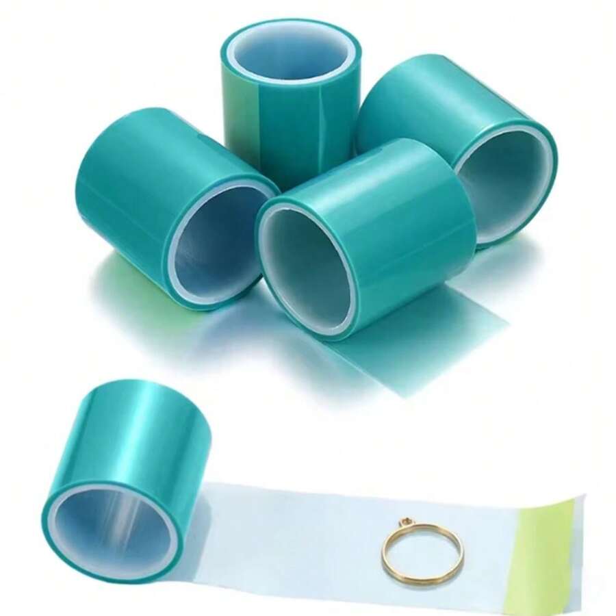 4pcs Seamless Tape, Suitable For DIY Hollow Open Metal Frame Tray Setting, UV Epoxy Resin Mold Jewelry Making - Multicolor - View 1
