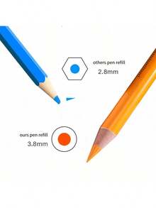 高级48色油画彩色铅笔，艺术素描铅笔，专为艺术院校学生、绘画、素描、手绘、着色笔设计 - 48colors set - 查看 6