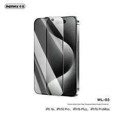 REMAX Future Ultra-Soft Series WL-03 [High-Definition Explosion-Proof | Smooth Touch] Anti-Fingerprint/Oil Smudge Anti-Spy Tempered Glass Screen Protector. Suitable For IPhone 15/IPhone 16/IPhone 17 And Other Models. Automatic Air Venting Screen Protector Application Tool. - Clear - View 2