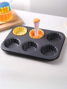 Bộ khuôn nướng bằng nhựa, thích hợp để làm vỏ bánh tart mini, bánh ngọt, bánh phô mai, bánh nướng mini và các món tráng miệng. - Nhiều màu - Xem 5