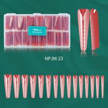 Reusable Ballet Pointe Shoe Shaped Nail Tips Mold For Acrylic/Builder/Hard Gel Extension, Full Coverage Nail Art Salon DIY - Multicolor - View 10