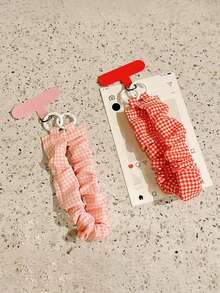 INS风手机挂绳，弹性腕带，可爱少女腕带，防丢钥匙链吊坠，兼容大多数苹果和安卓智能手机，送给妈妈、家人、朋友、孩子、生日、节日的绝佳礼物 - 彩色 - 查看 3