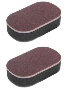 2个装的钻石砂纳米魔力海绵刷是一款厨房家用除锈和清洁锅具的神奇工具。它是一款用于清洁锅底黑色污渍的海绵刷。 - 圓形 - 查看 10