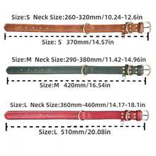 1pc Adjustable Brown PU Leather Dog Collar With Soft Microfiber Padding, Suitable For Small And Medium Dogs - Multicolor - View 3