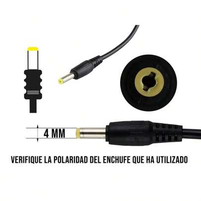 Eliminador 5V A 2A Punta Amarilla 4mm
