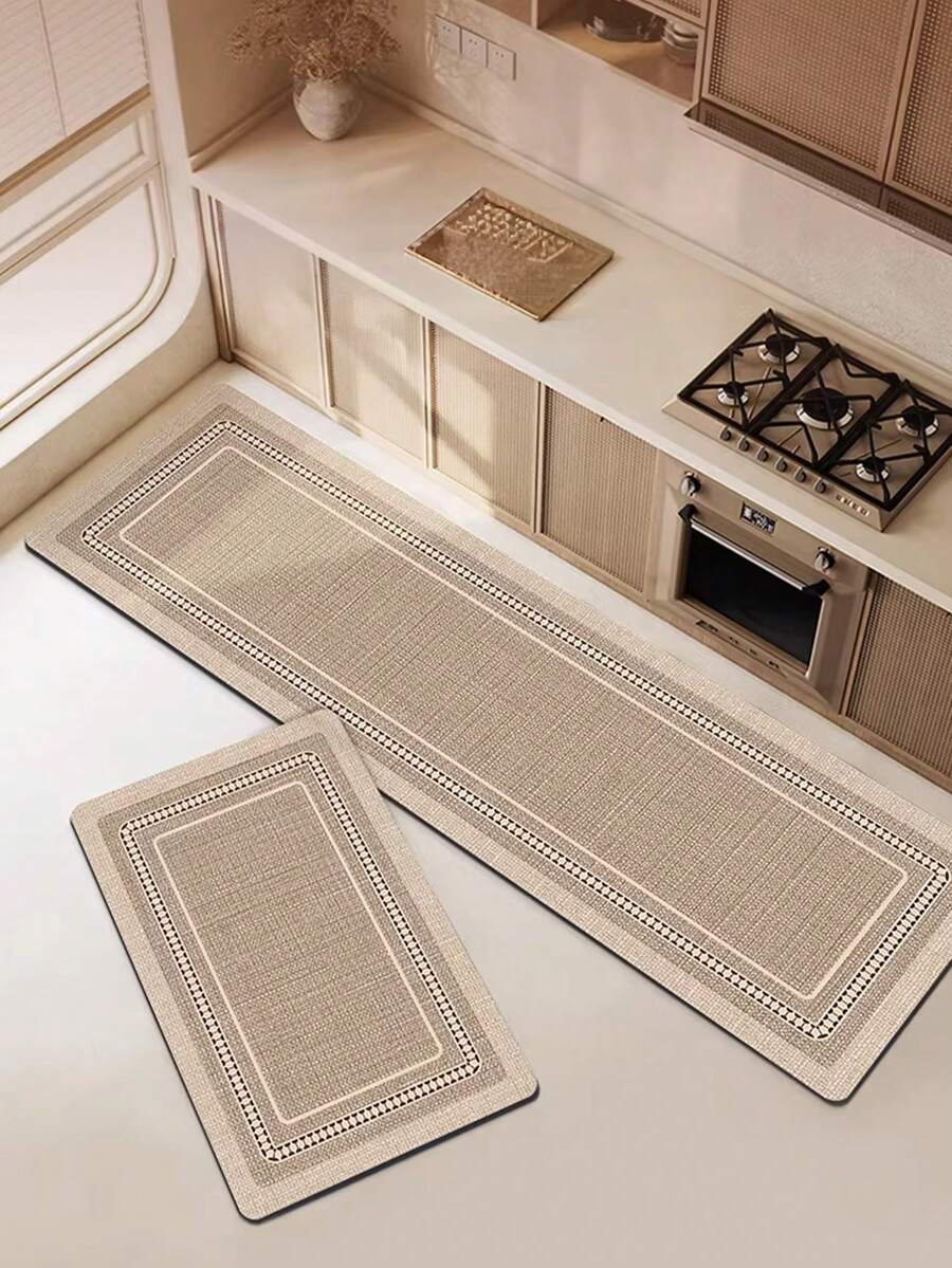 1 covoraș de bucătărie maro, potrivit pentru chiuvetă, rufe, decorațiuni interioare, primăvară/vară, decorațiuni de sărbători - Multicolor - Vizualizare 1