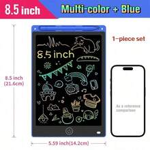 Set de 5 piezas, 5 colores disponibles | Tableta de dibujo LCD de 8.5" | Reutilizable, sin luz azul, tablero de dibujo de un solo clic para borrar, adecuado para niños de 3 a 8 años para alfabetización, expresar la imaginación de los niños, ideal como regalo escolar y recuerdos de fiesta - Multicolor - Ver 10