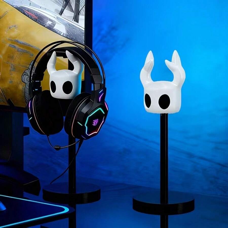 1 chiếc giá đỡ hình hiệp sĩ nhỏ phong cách tối màu, dùng để giữ tai nghe và tay cầm chơi game, trang trí bàn làm việc hình tượng game. - Nhiều màu - Xem 1