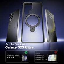 For Samsung Galaxy S24 Ultra Magnetic Magsafe Case Cover Shockproof 360 Rotate - Black - View 7
