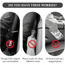 Car Seat Gap Storage Bag - Super Soft Phone Key Wallet Organizer | Front Seat Gap Storage Bag | Ultimate Car Storage Solution | Creative Practical Auto Accessory | Suitable For SUV, Sedan And Truck | Must-Have Pink Car Accessory For Women | Essential Car Storage Organizer | Seat Gap Storage Bag | Pink Car Accessory | Car Interior Decor | Car Essential - Multicolor - View 9