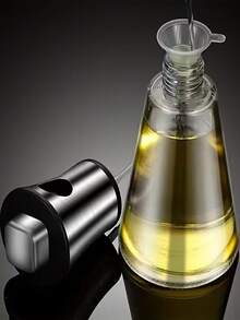 1 st sprayflaska i rostfritt stål, 200 ml läckagesäker glasoljedispenser med pump, lämplig för matlagning, grillning, sallad och kök - 200 ml - Visa 2