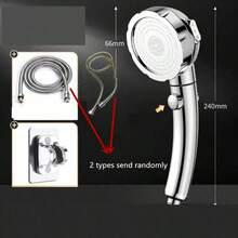 3 Modes Adjustable Water Output Handheld Shower Head - 1pc Pressurized Shower Head With One Button Water Stop - Bathroom Hardware, Bathroom Accessories - Showerhead - View 11
