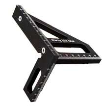 3D Multi-Angle Measuring Ruler, Aluminum Alloy Measuring Protractor, Woodworking Angle Ruler, 45/90 Degree Woodworking Marking Tool, Woodworking Measuring Tool, High Precision Layout Tool Suitable For Engineers And Carpenters, With Positioning Pin And Metric Scale - 1pc - View 10