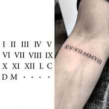 迷你临时纹身贴纸 - 英文励志语录，防水持久（1-2周），易于粘贴，哑光效果，半永久草本纹身贴纸，持久妆容及身体彩绘，男女通用，时尚身体彩绘贴纸 - 萬聖節 - 查看 2