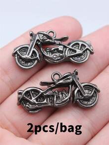 2pcs 34x16x8mm 3D Motorcycle Charms Pendant For DIY Jewelry Making Necklace Keychain Phone Chain Bracelet Making Accessories Handmade Craft Making Findings - Motorcycle - View 14
