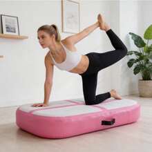 Inflatable Gymnastics Mat 100*60*20cm Air Tumbling Track For Yoga Fitness Dance Taekwondo Back/Front Flips Fall Protection Training Mat - Pink - View 3
