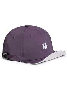 1pc Unisex Retro Streetwear Baseball Cap, Breathable Quick-Dry Adjustable Soft Brim Hat With Letter Embroidery & Contrast Trim, Suitable For Daily Wear - A - View 12