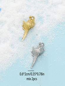 2/3pcs Stainless Steel Beach Ocean Vacation Style Three-Dimensional Exquisite Conch Fashion Bracelet Necklace DIY High-End Jewelry Pendant - Multicolor - View 5